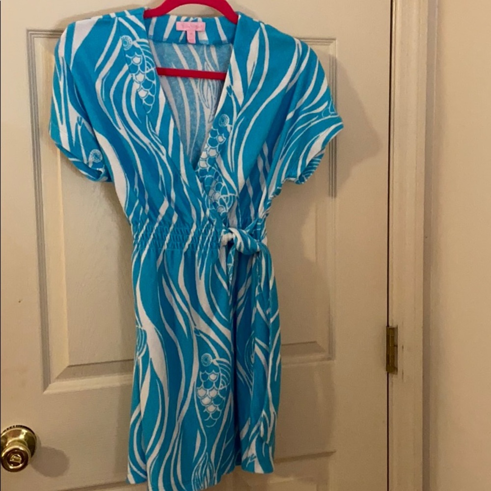 Lilly Pulitzer terry cloth beach wrap/ robe